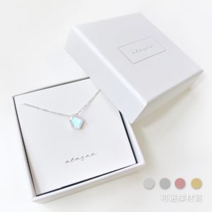 〖 皓 〗不規則藍光月亮石925純銀項鍊